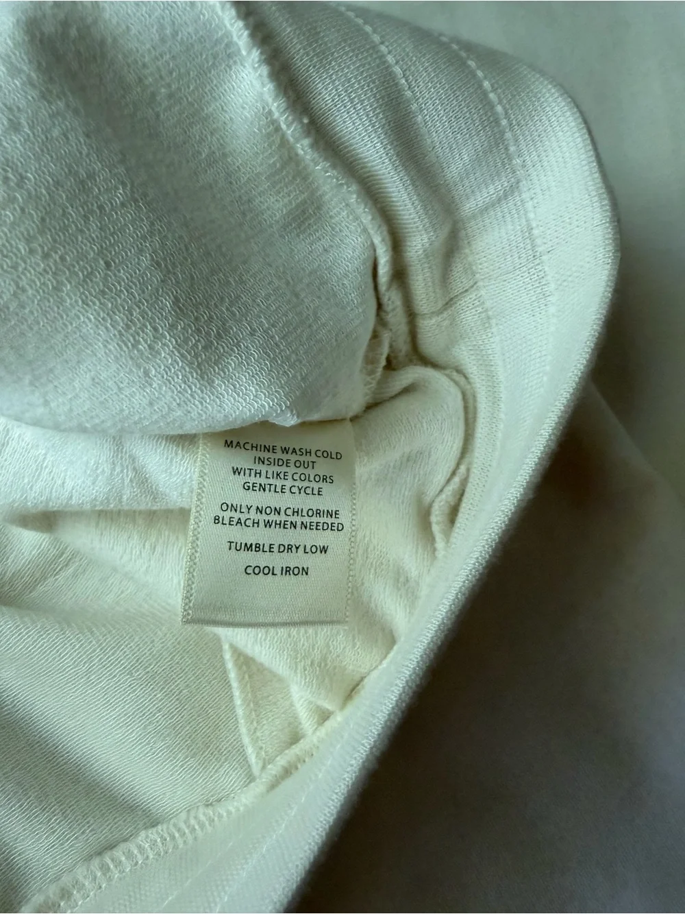 Cuyana Cream Pima Cotton Modal Wide Leg Lounge Pants M